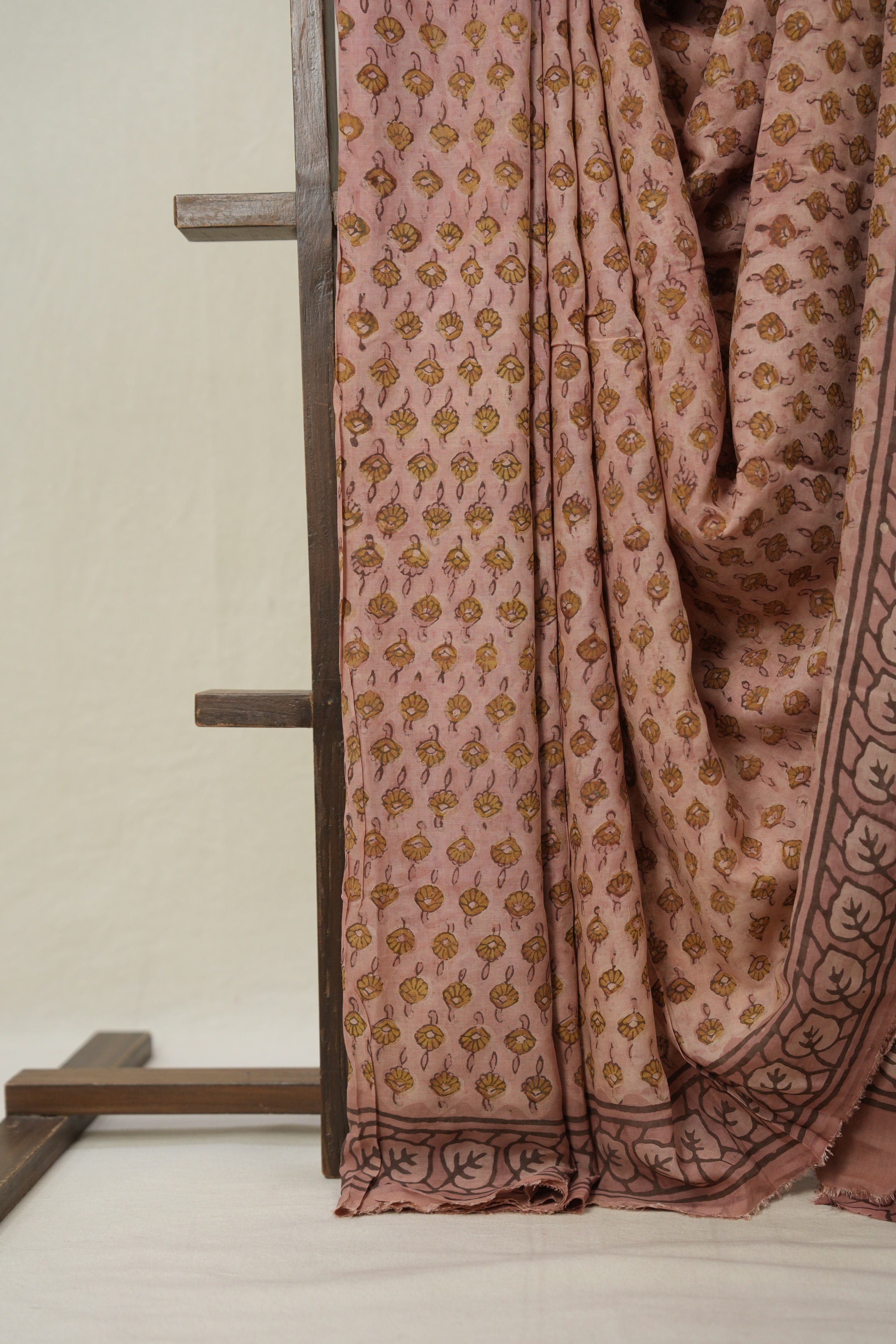 Peach HBP Modal Silk Saree (DEFECT) - SRPMSS94-PI