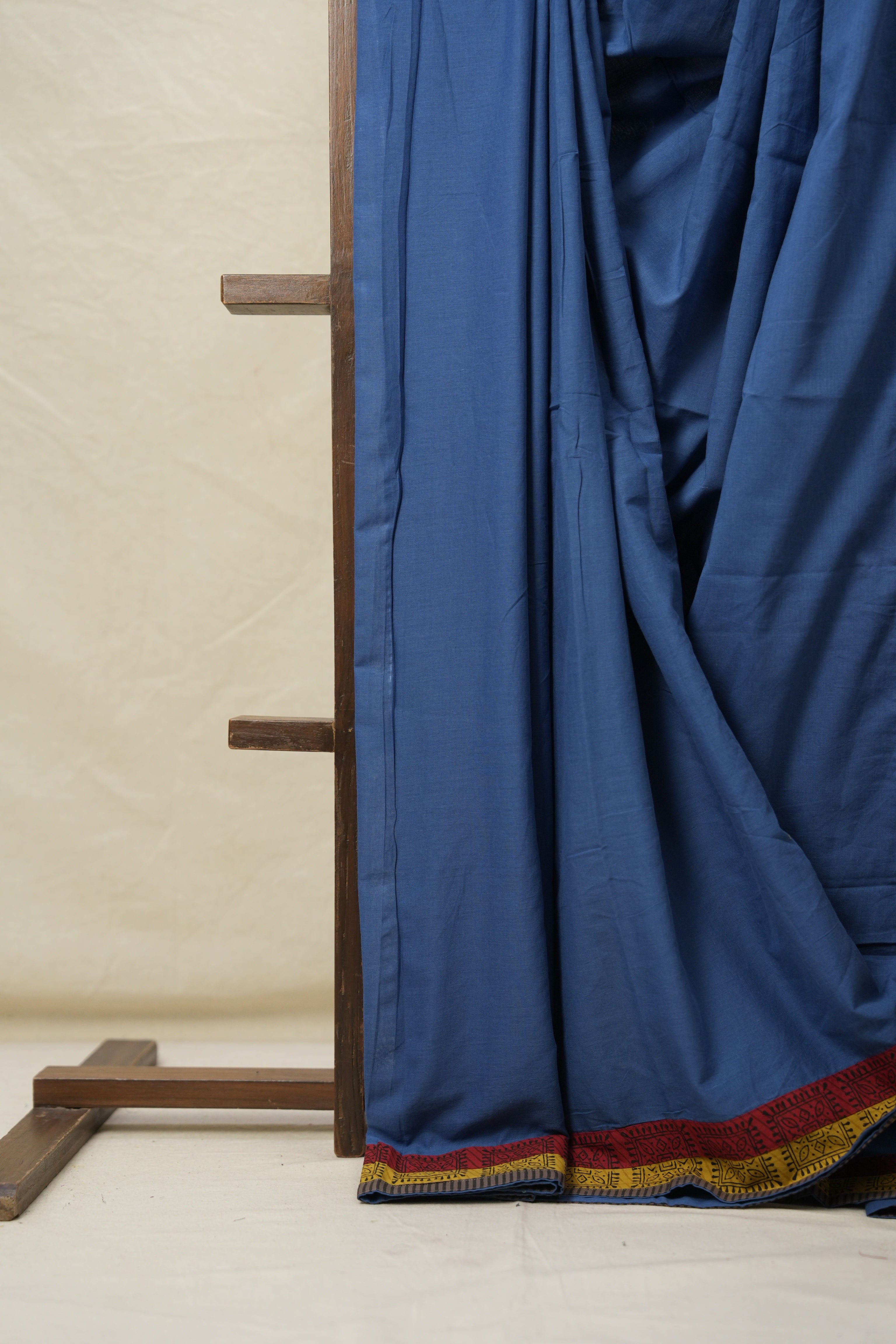 Blue Cotton Patchwork Saree - SRBCPS280