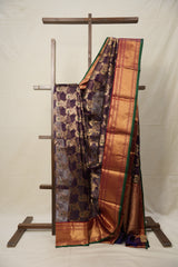 Purple Minakari Chanderi Silk Saree - SRPMCSS435