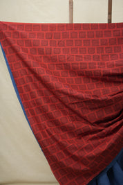 Blue Cotton Patchwork Saree - SRBCPS280