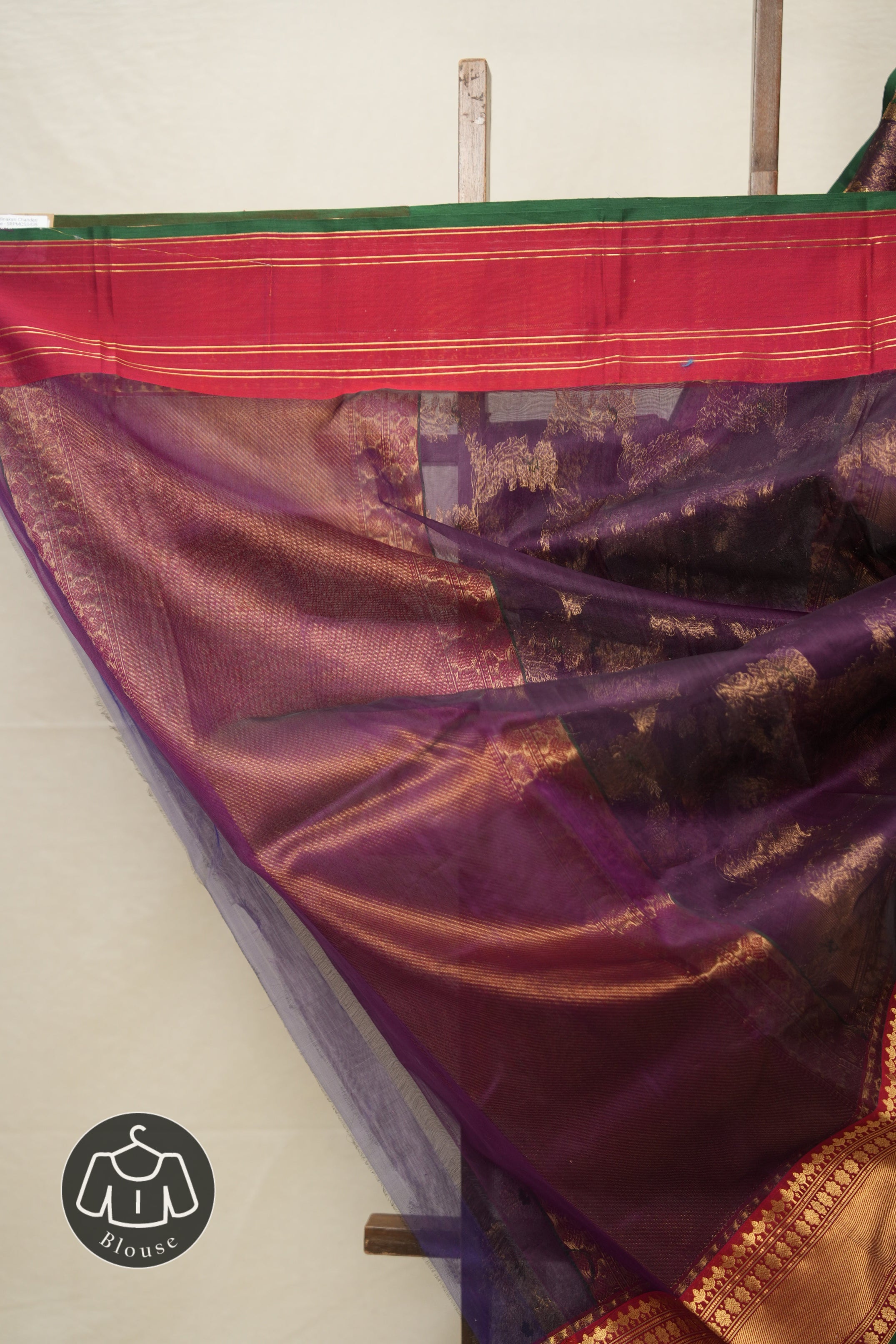 Purple Minakari Chanderi Silk Saree - SRPMCSS435