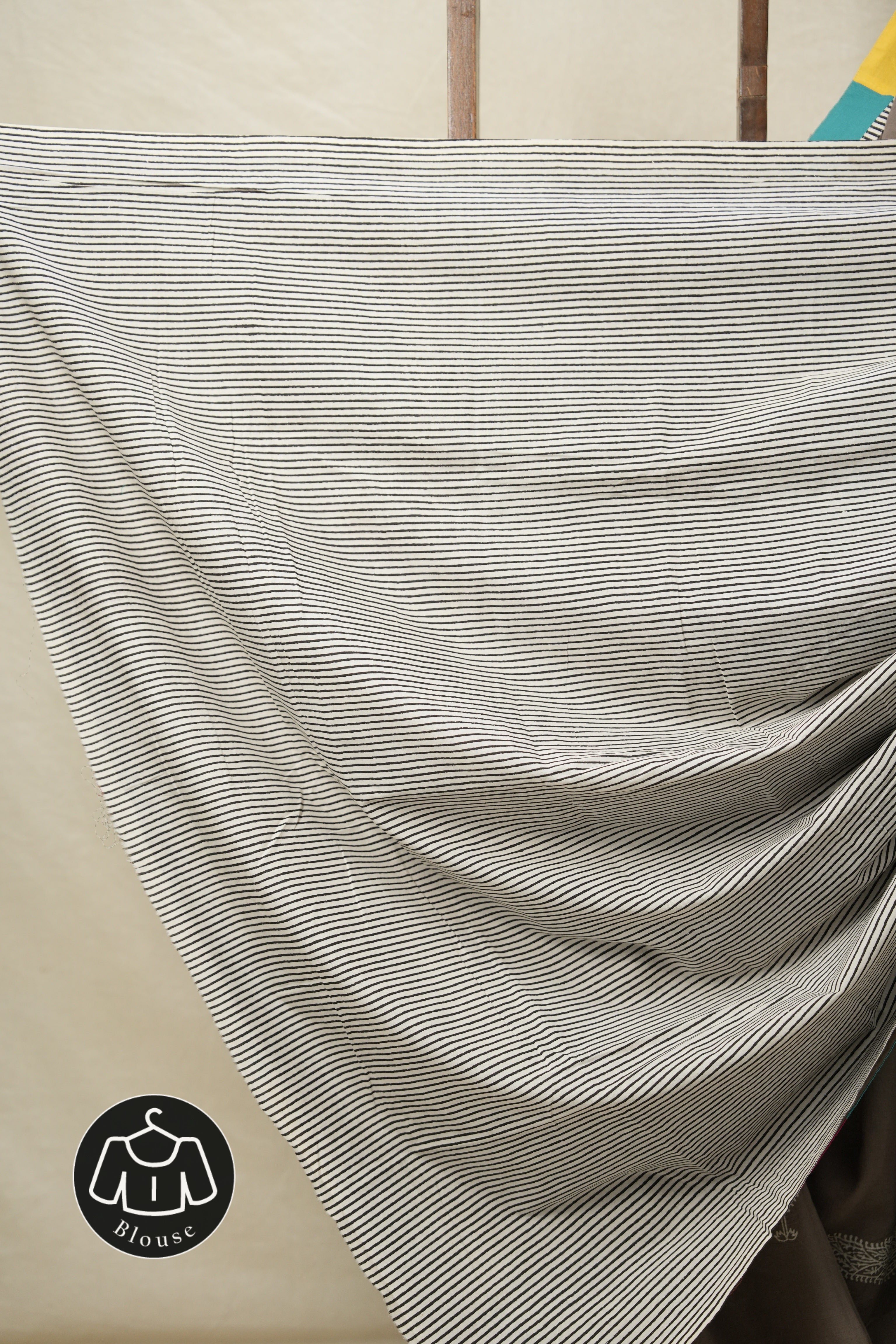 Greyish Brown Cotton Patchwork Saree - SRGBCPS306