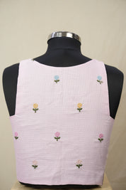 Baby Pink Kota Silk Blouse - SRBPKSB05