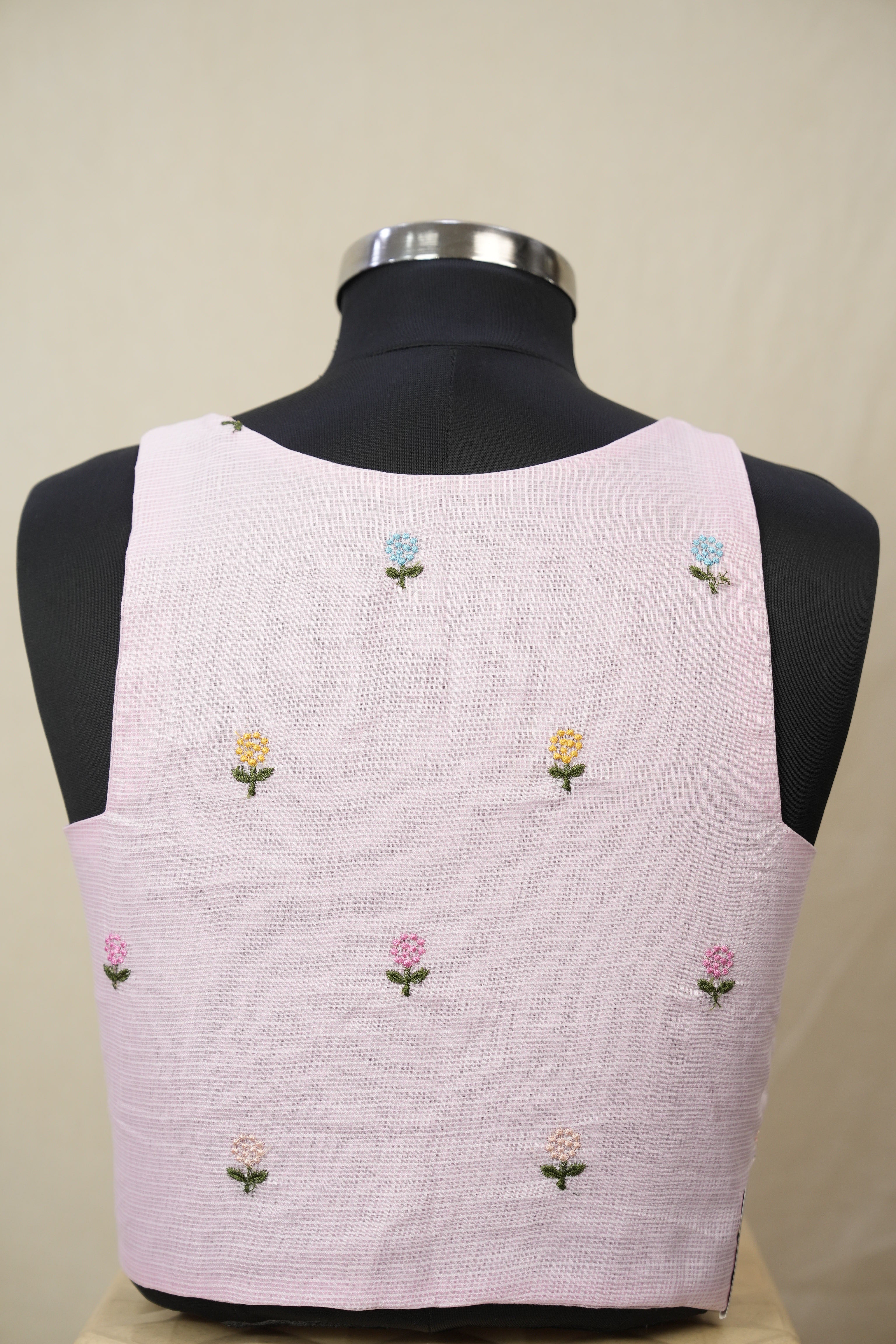 Baby Pink Kota Silk Blouse - SRBPKSB05