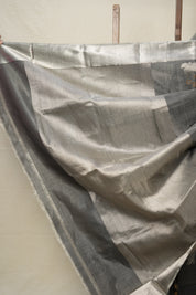 Dark Grey Zall Pattu Chanderi Silk Saree -SRDGZPCSS459