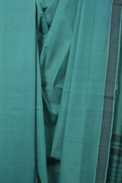 Turquoise Plain Cotton Mangalgiri Saree - SRTPCMS77