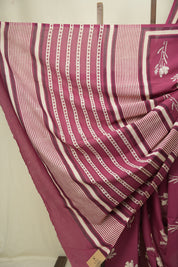 Magenta HBP Cotton Saree - SRMCS3528