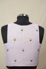 Lavender Kota Silk Blouse - SRLKSB03