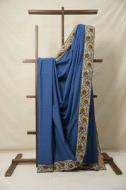 Blue Cotton Patchwork Saree - SRBCPS288