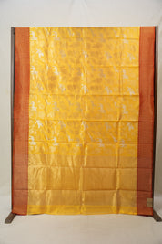 Yellow Zall Work Pattu Chanderi Silk Saree - SRYZWPCSS446