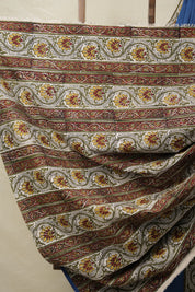 Blue Cotton Patchwork Saree - SRBCPS288