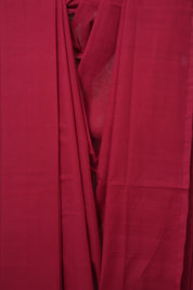 Red Plain Cotton Mangalgiri Saree - SRRPCMS95