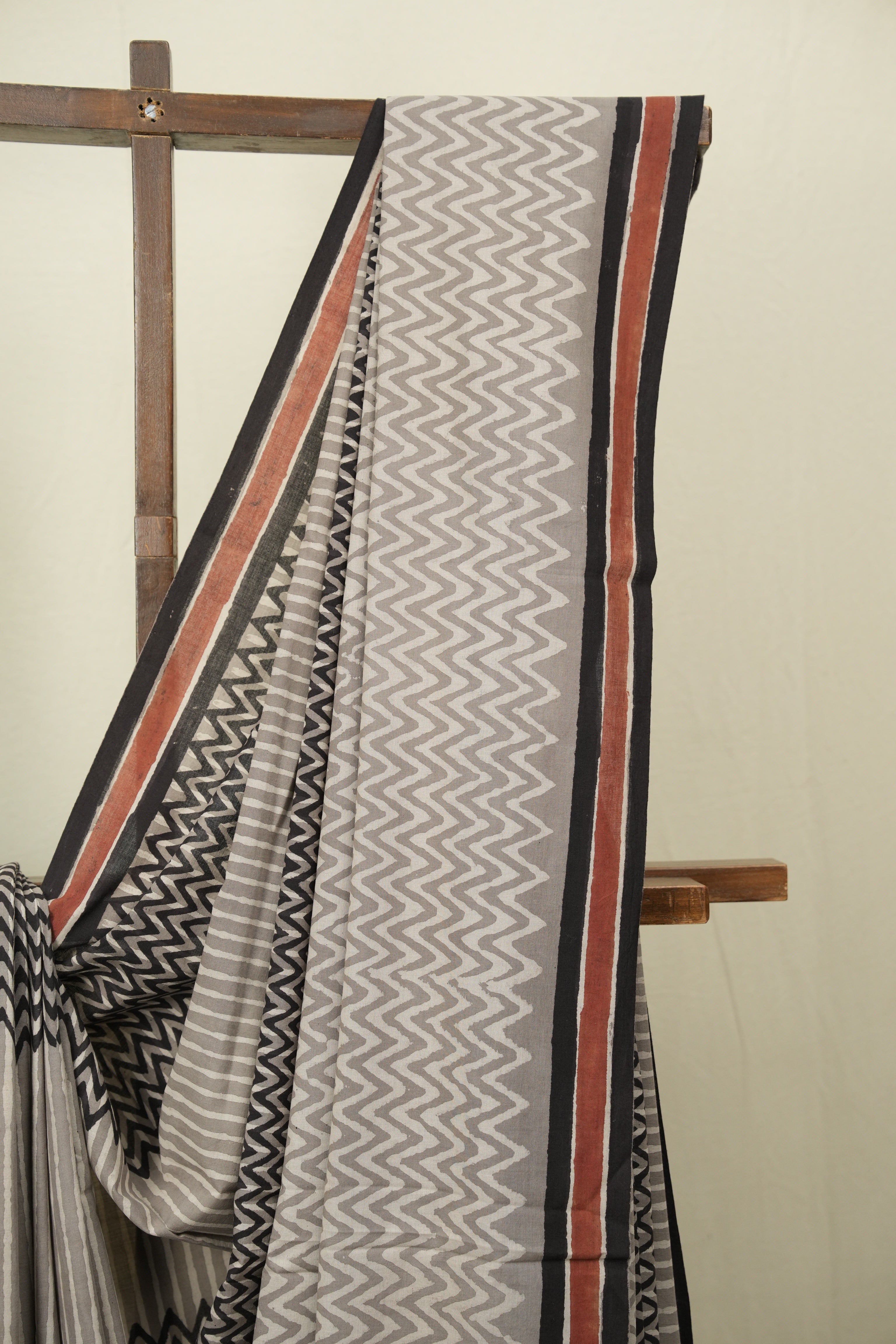 Grey HBP Cotton Saree - SRGCS3514