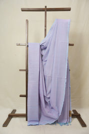 Lilac Plain Cotton Mangalgiri Saree - SRLPCMS92