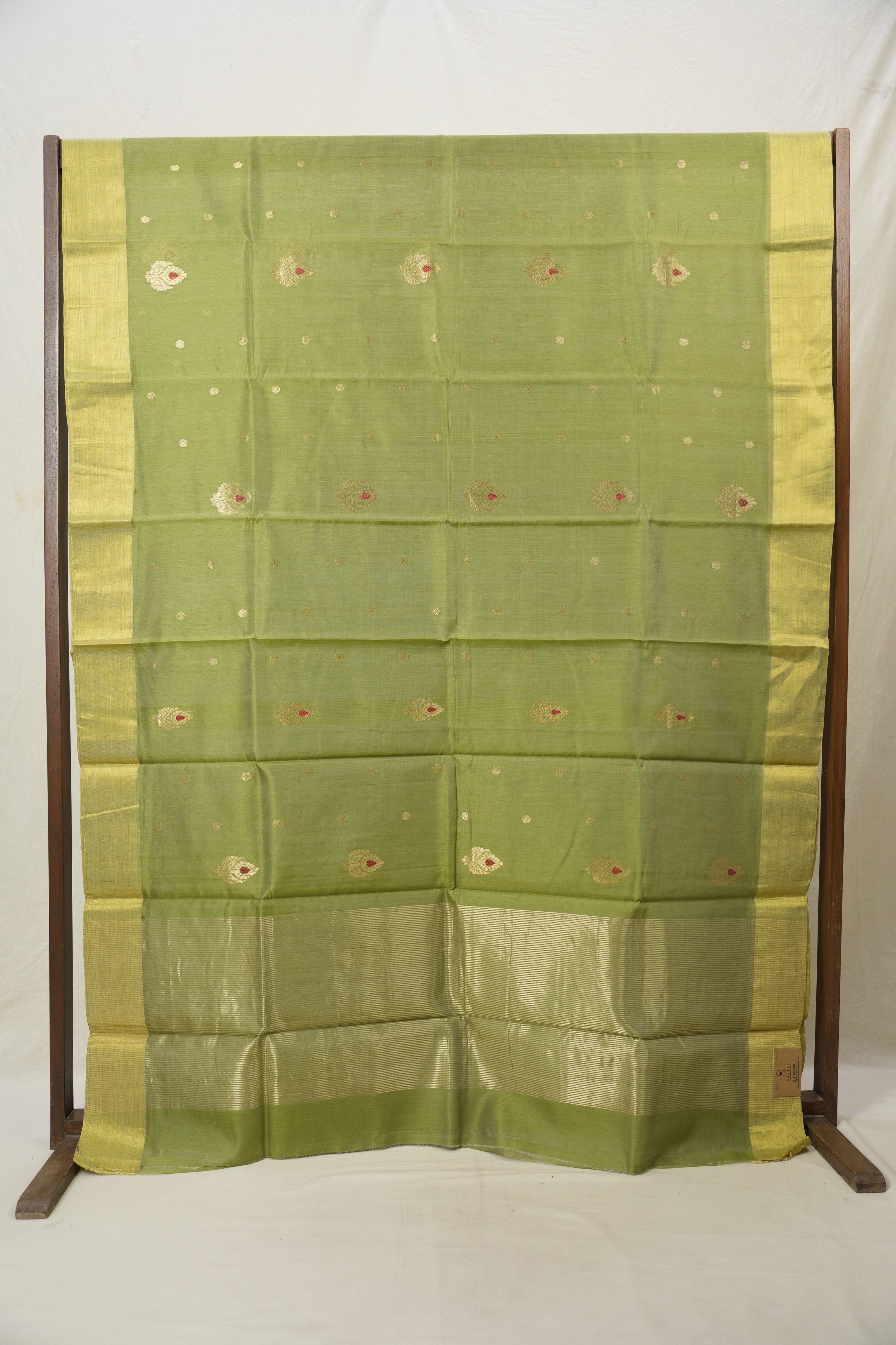 Green Chanderi Cotton Silk Saree - SRGCSS330