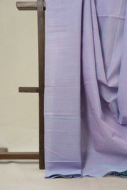 Lilac Plain Cotton Mangalgiri Saree - SRLPCMS92