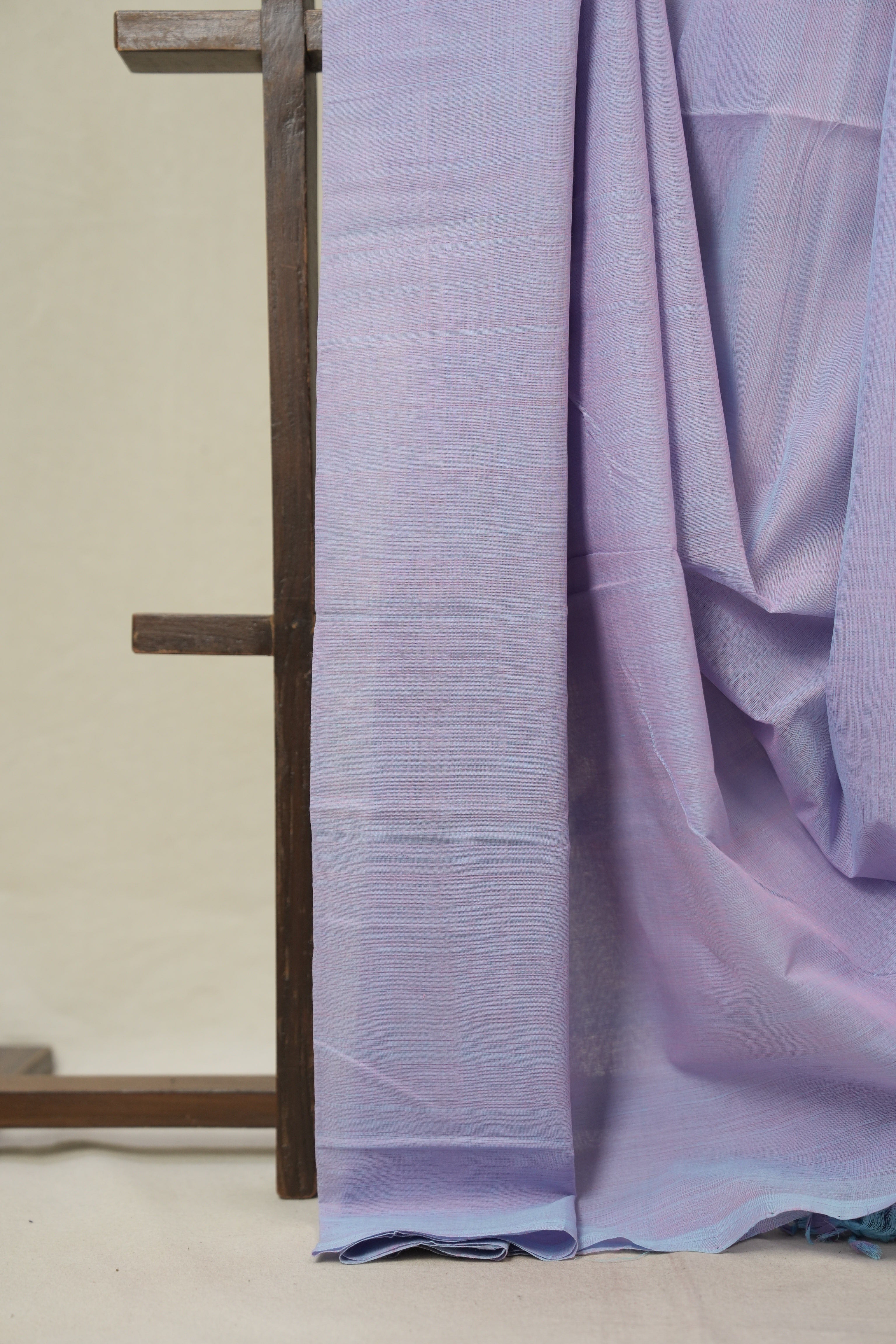 Lilac Plain Cotton Mangalgiri Saree - SRLPCMS92