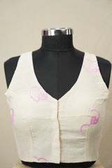 Cream Cotton Blouse - SRCCB02