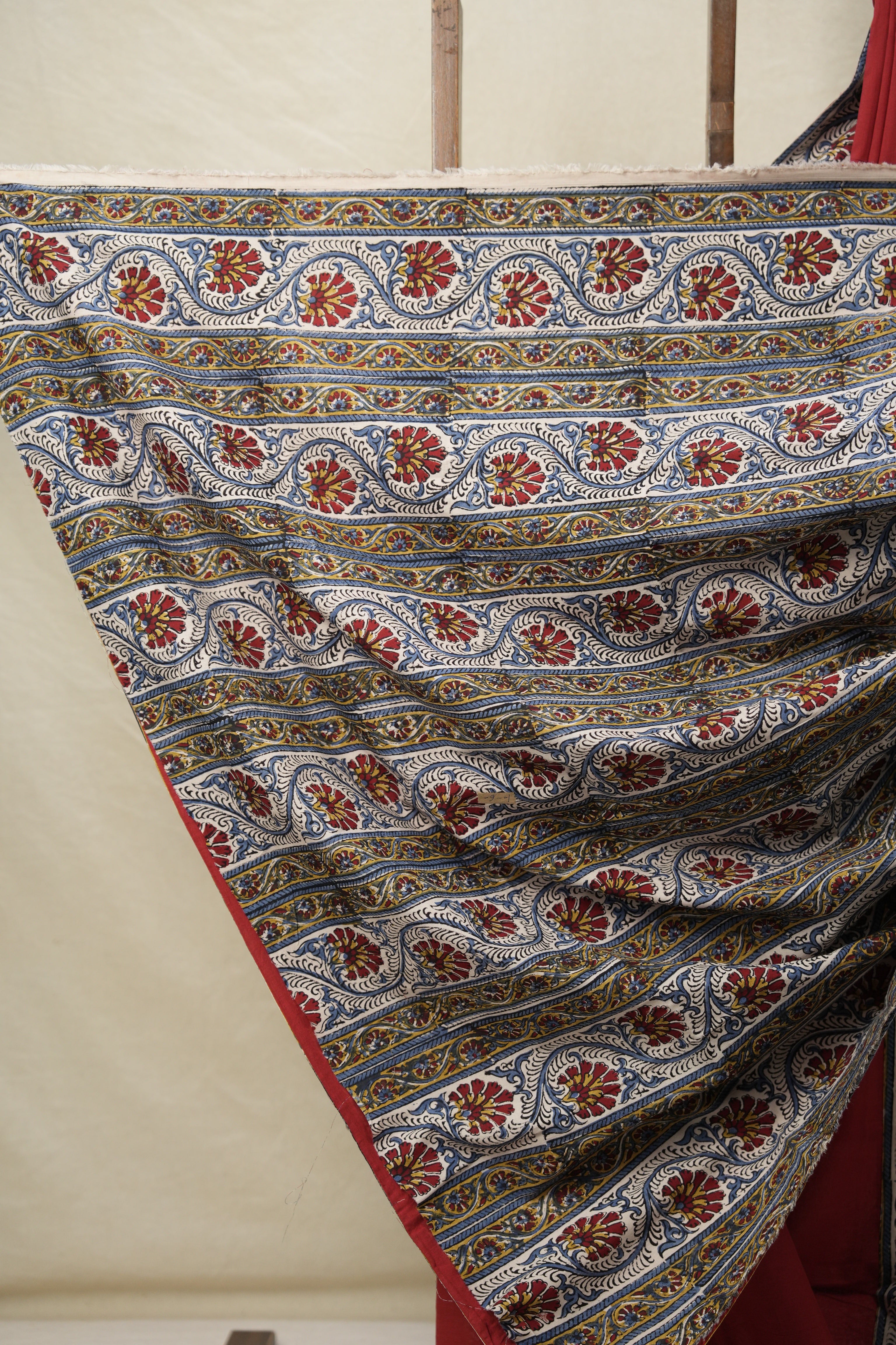 Maroon Cotton Patchwork Saree - SRMCPS287