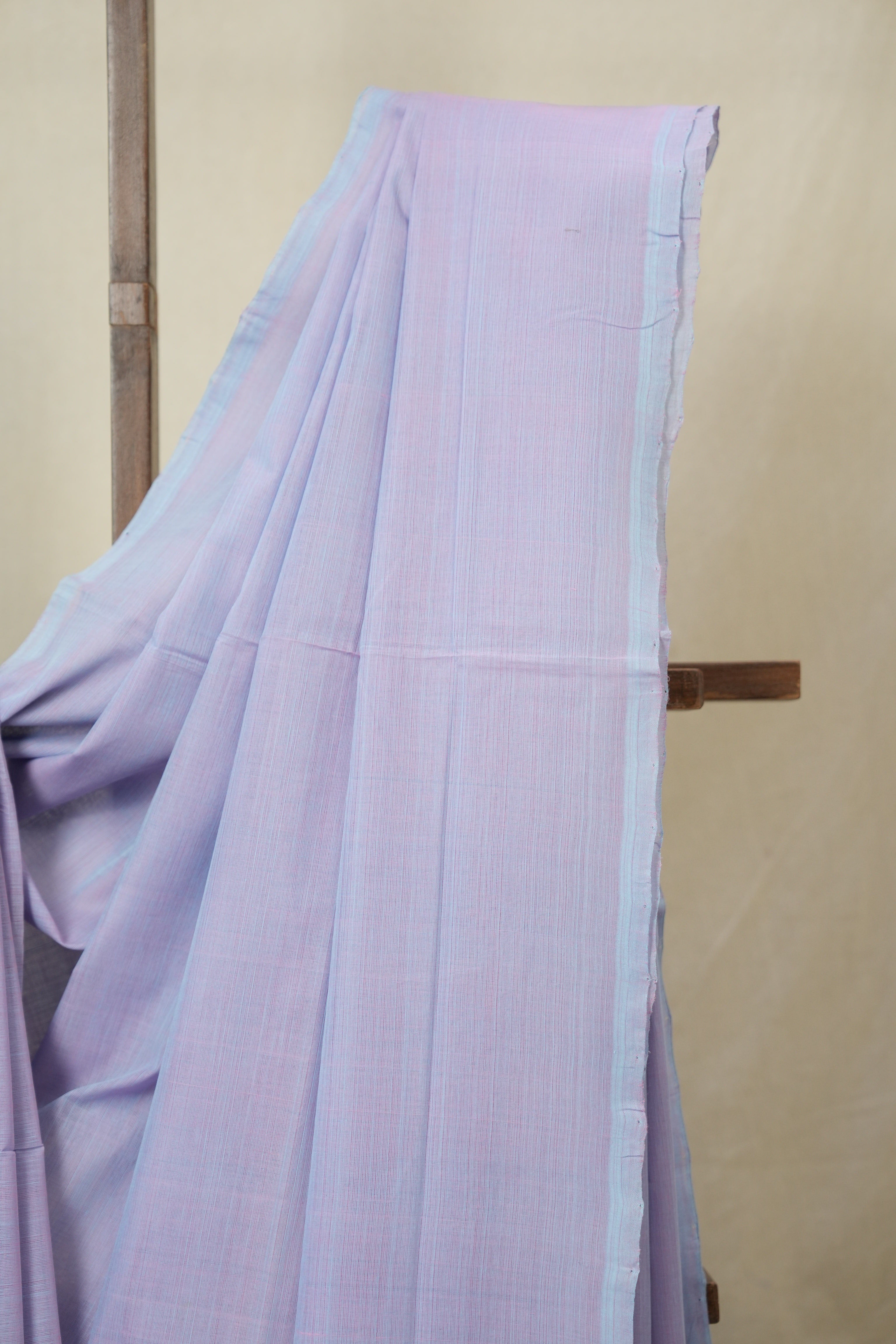 Lilac Plain Cotton Mangalgiri Saree - SRLPCMS92