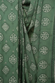 Green HBP Cotton Saree - SRGCS3517
