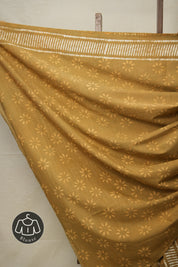 Orange White HBP Cotton Saree - SROWCS2725