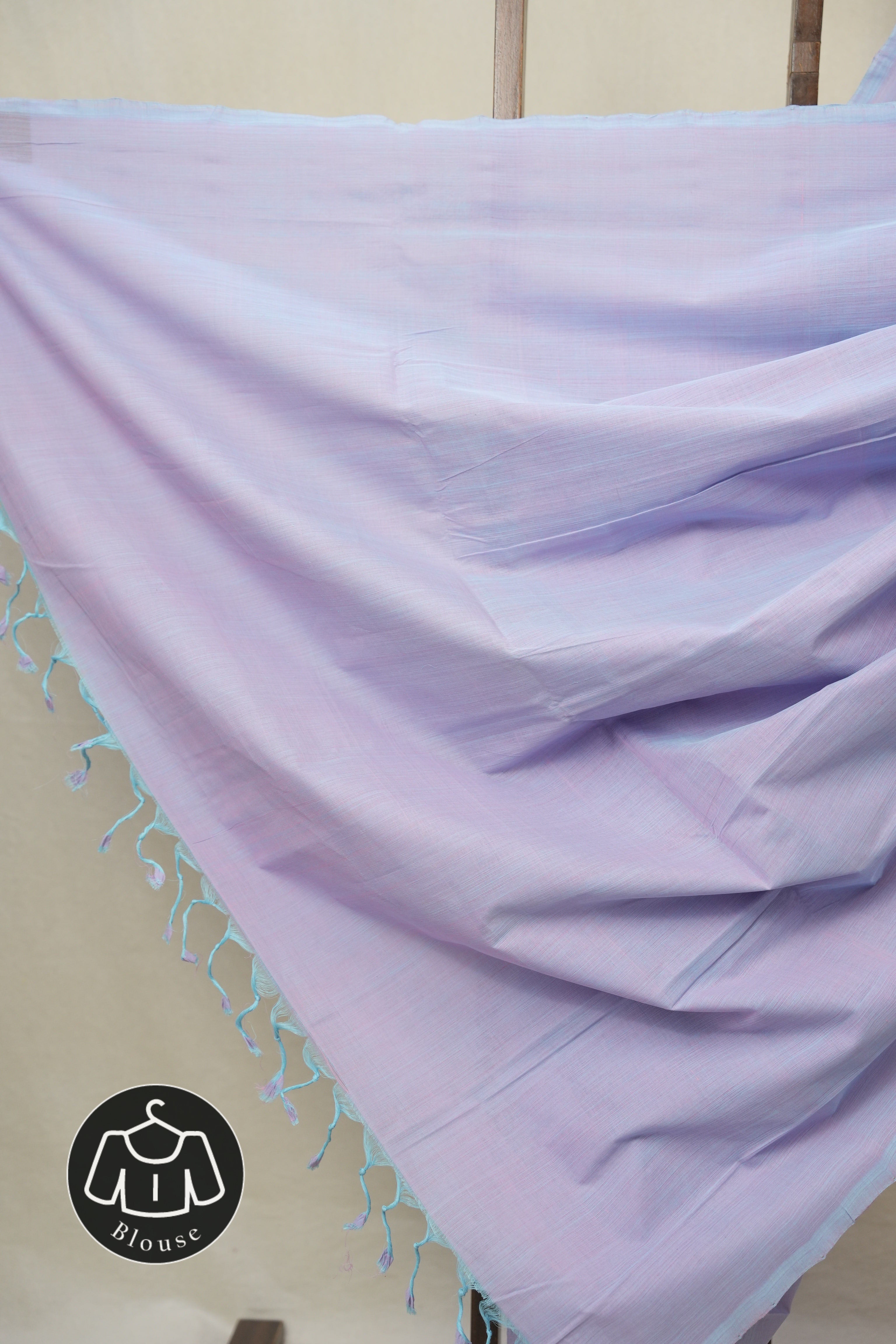 Lilac Plain Cotton Mangalgiri Saree - SRLPCMS92
