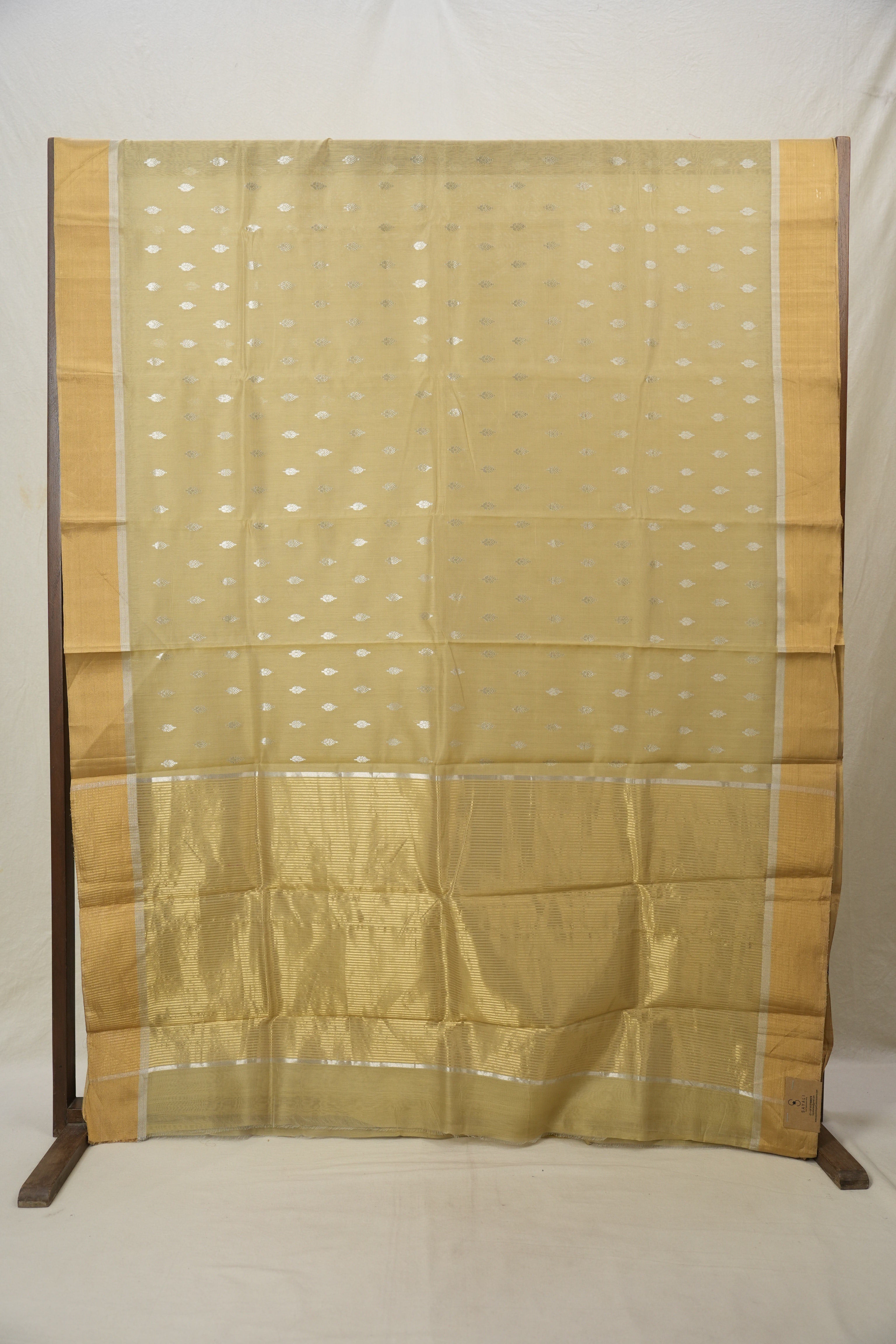 Beige Chanderi Cotton Silk Saree - SRBCSS266