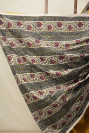 Mustard Yellow Cotton Patchwork Saree - SRMYCPS289