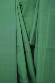 Dark Green Plain Cotton Mangalgiri Saree - SRDGPCMS91