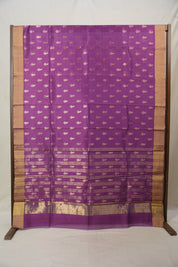 Purple Chanderi Cotton Silk Saree - SRPCSS365