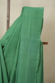 Dark Green Plain Cotton Mangalgiri Saree - SRDGPCMS91