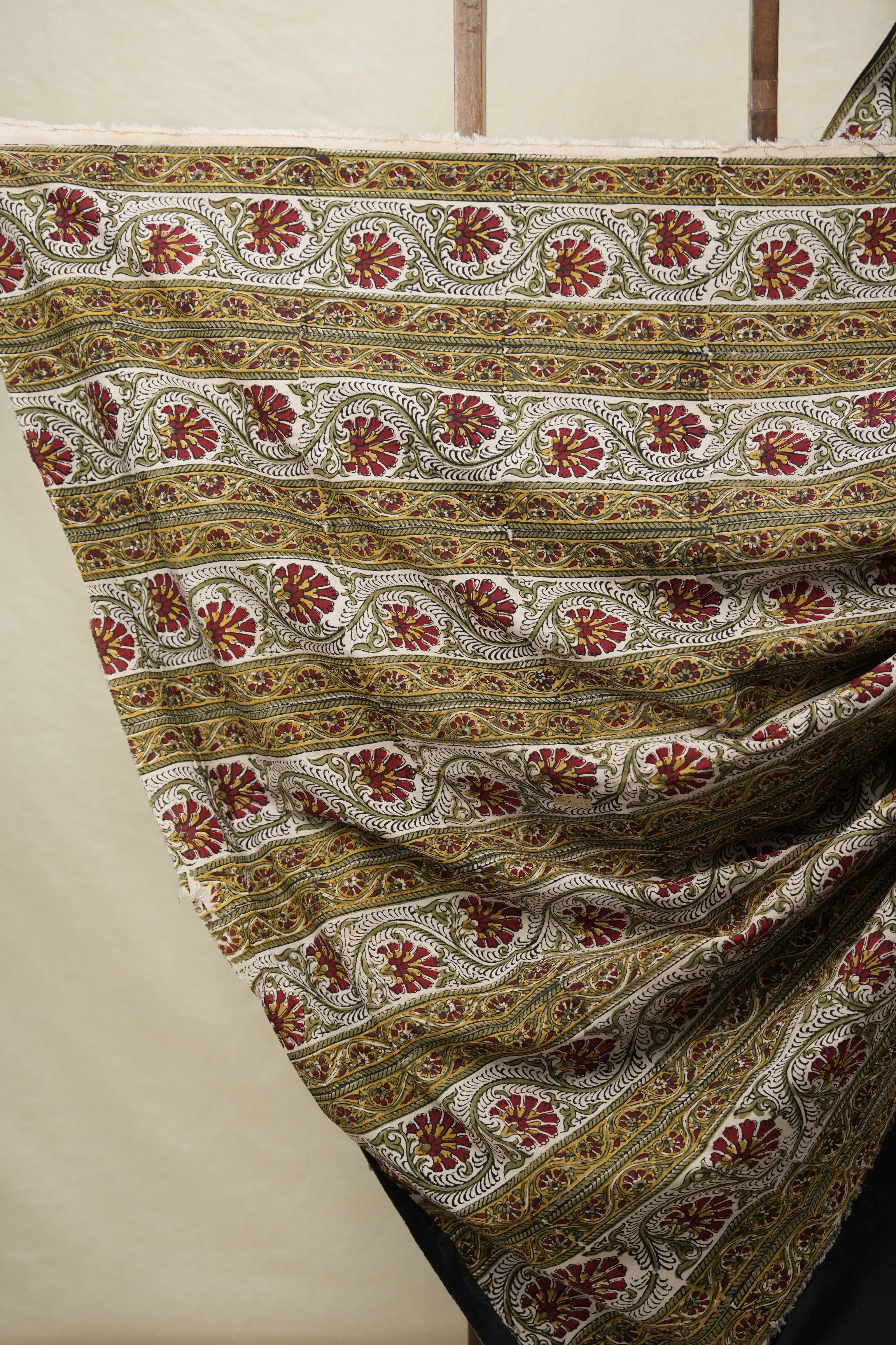 Black Cotton Patchwork Saree - SRBCPS286