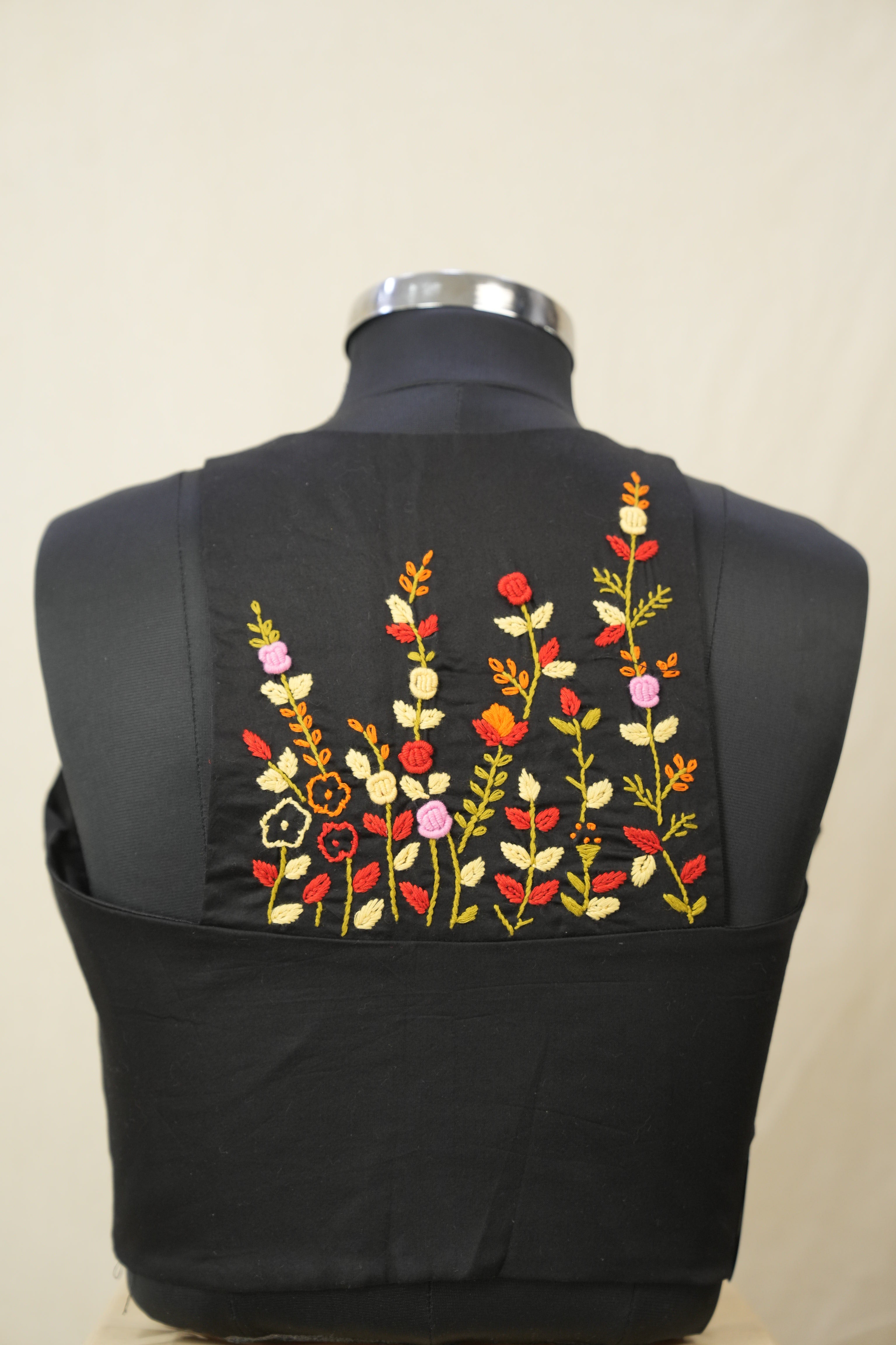 Black Cotton Blouse - SRBCB07