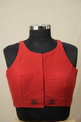 Red Cotton Blouse - SRRCB03