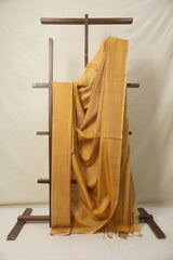 Musturd Yellow Maheshwari Tissue Saree - SRMYMTS699