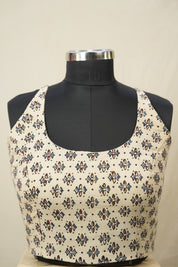 Beige HBP Ajrakh Cotton Blouse - SRBACB23
