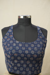 Blue HBP Ajrakh Cotton Blouse - SRBACB22