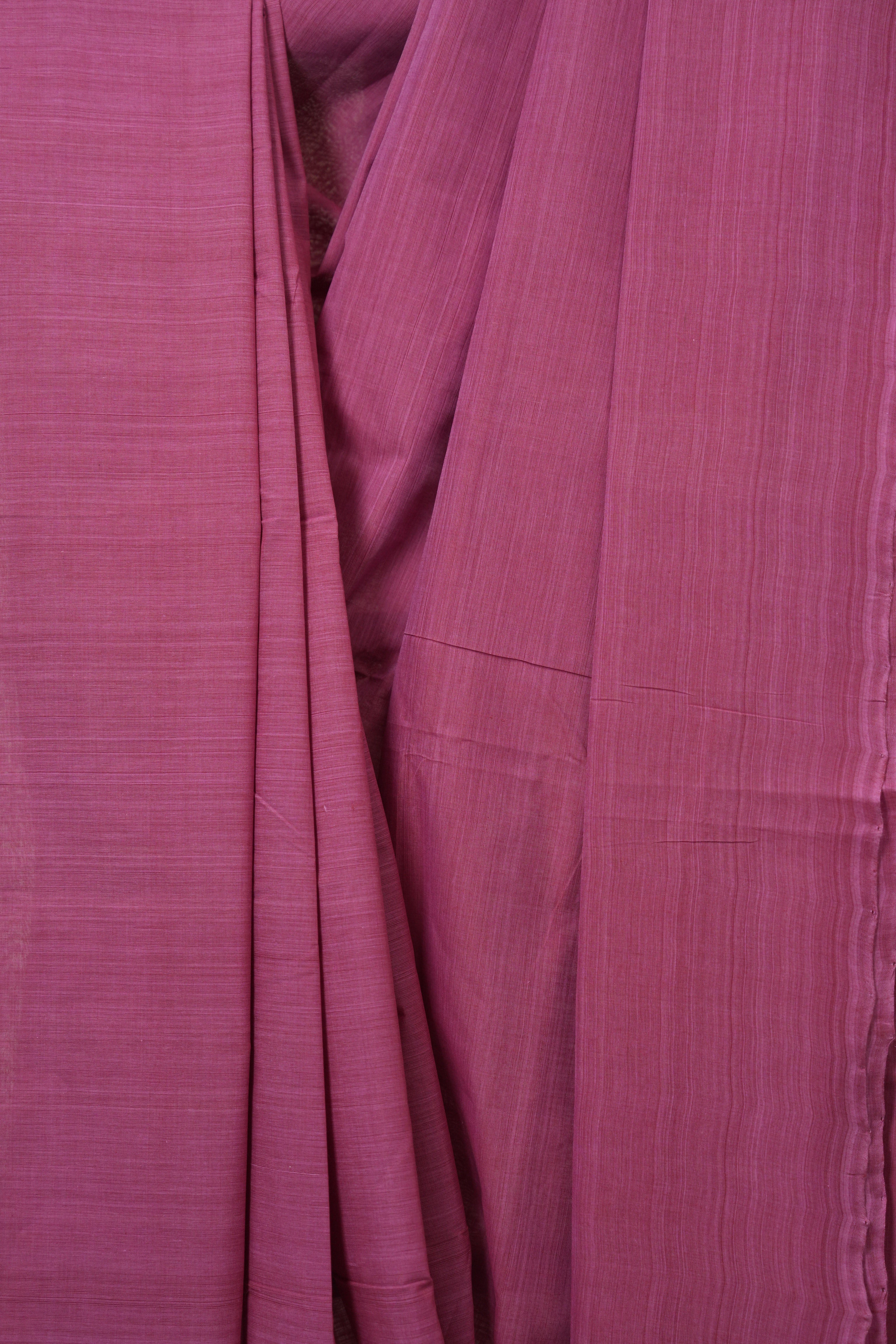 Pink Plain Cotton Mangalgiri Saree - SRPPCMS96