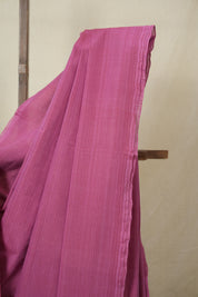 Pink Plain Cotton Mangalgiri Saree - SRPPCMS96