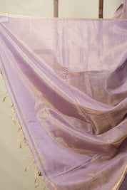 Lavender Maheshwari Tissue Saree - SRLMTS701