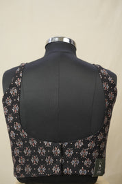 Black HBP Ajrakh Cotton Blouse - SRBACB21