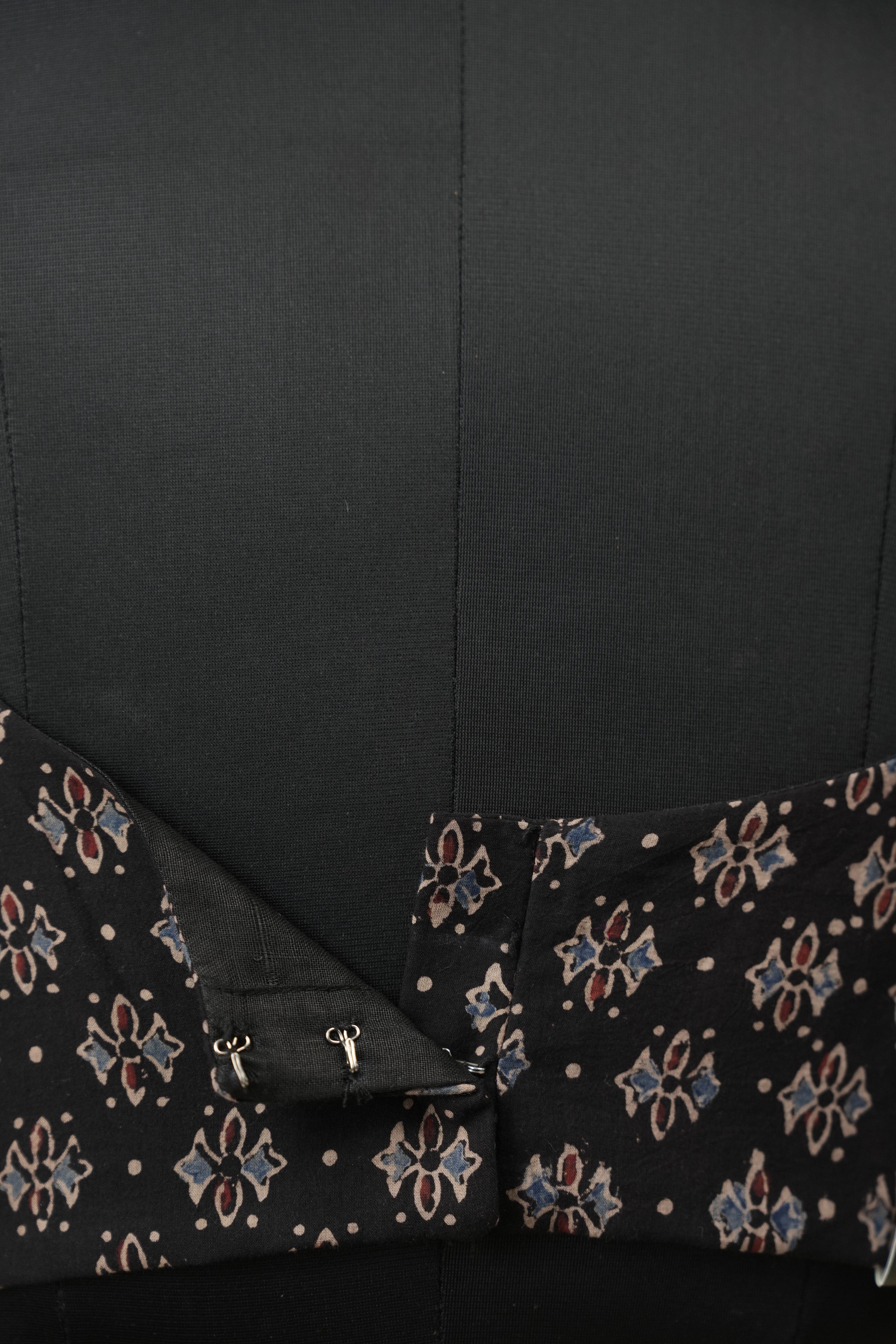 Black HBP Ajrakh Cotton Blouse - SRBACB21