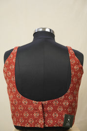 Maroon HBP Ajrakh Cotton Blouse - SRMACB20