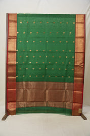 Green Chanderi Silk Saree - SRGCSS480