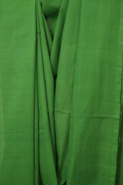Green Plain Cotton Mangalgiri Saree - SRGPCMS90
