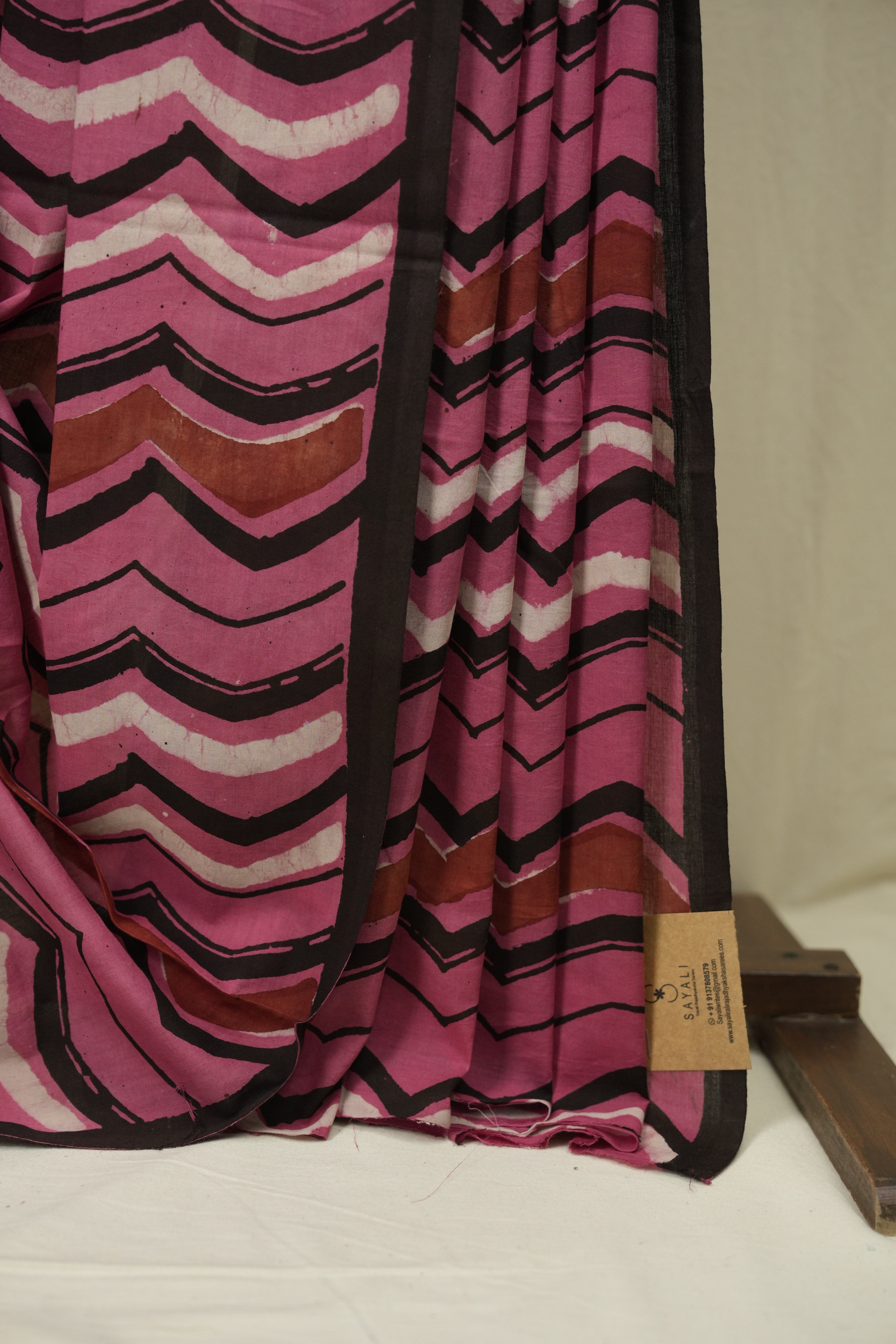 Pink HBP Cotton Saree - SRPCS3596