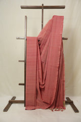 Red Plain Cotton Mangalgiri Saree - SRRPCMS99