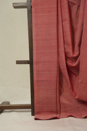 Red Plain Cotton Mangalgiri Saree - SRRPCMS99