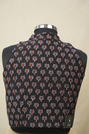 Black HBP Ajrakh Cotton Blouse - SRBACB28